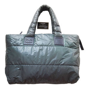 Chanel Bag Nylon Quilt Gray
